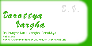 dorottya vargha business card